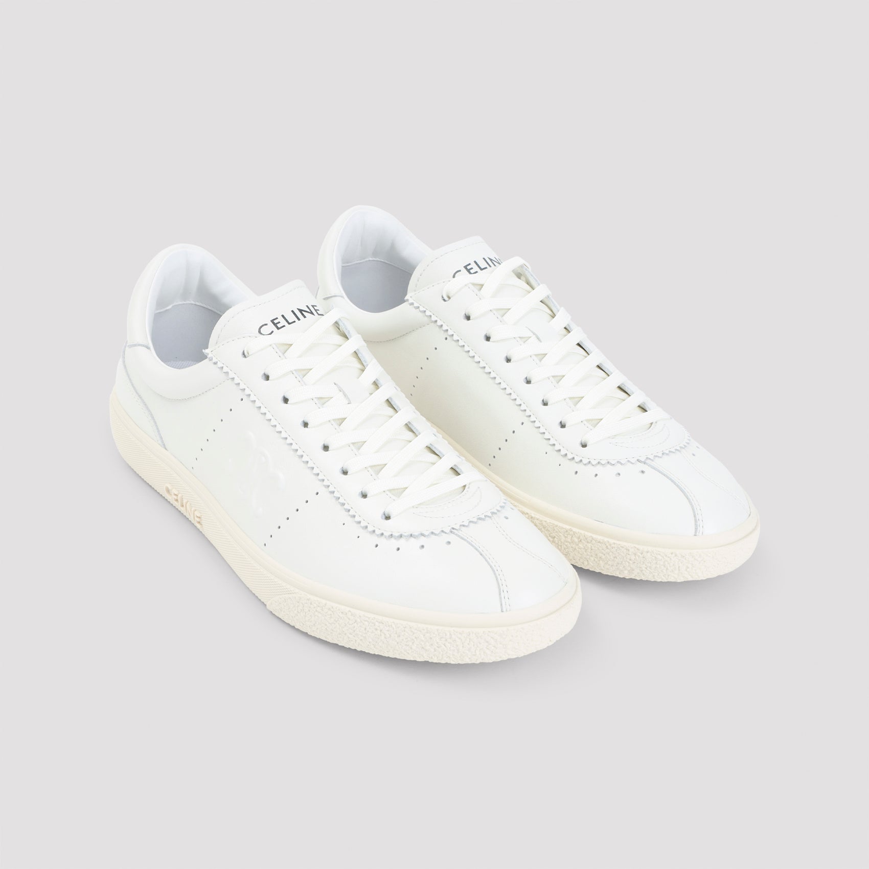 Celine Low Lace-Up Sneakers With Triomphe Men CELINE