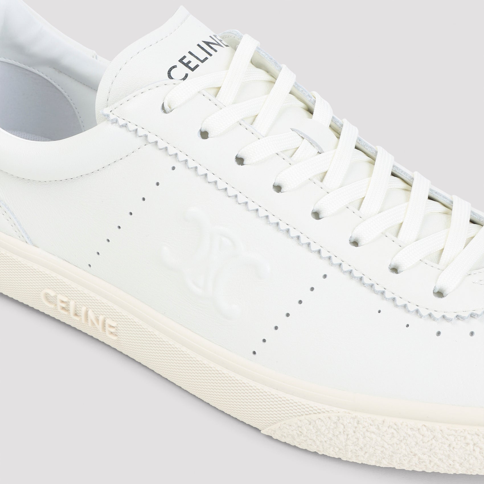 Celine Low Lace-Up Sneakers With Triomphe Men CELINE