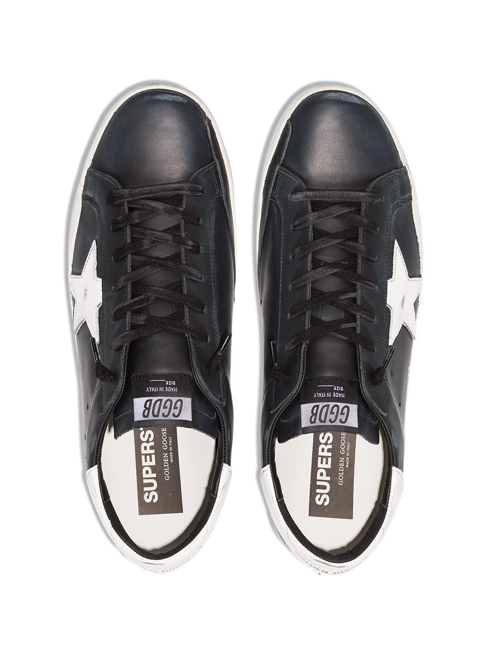 Golden Goose Men Super-Star Distressed-Effect Leather Sneakers GOLDEN GOOSE