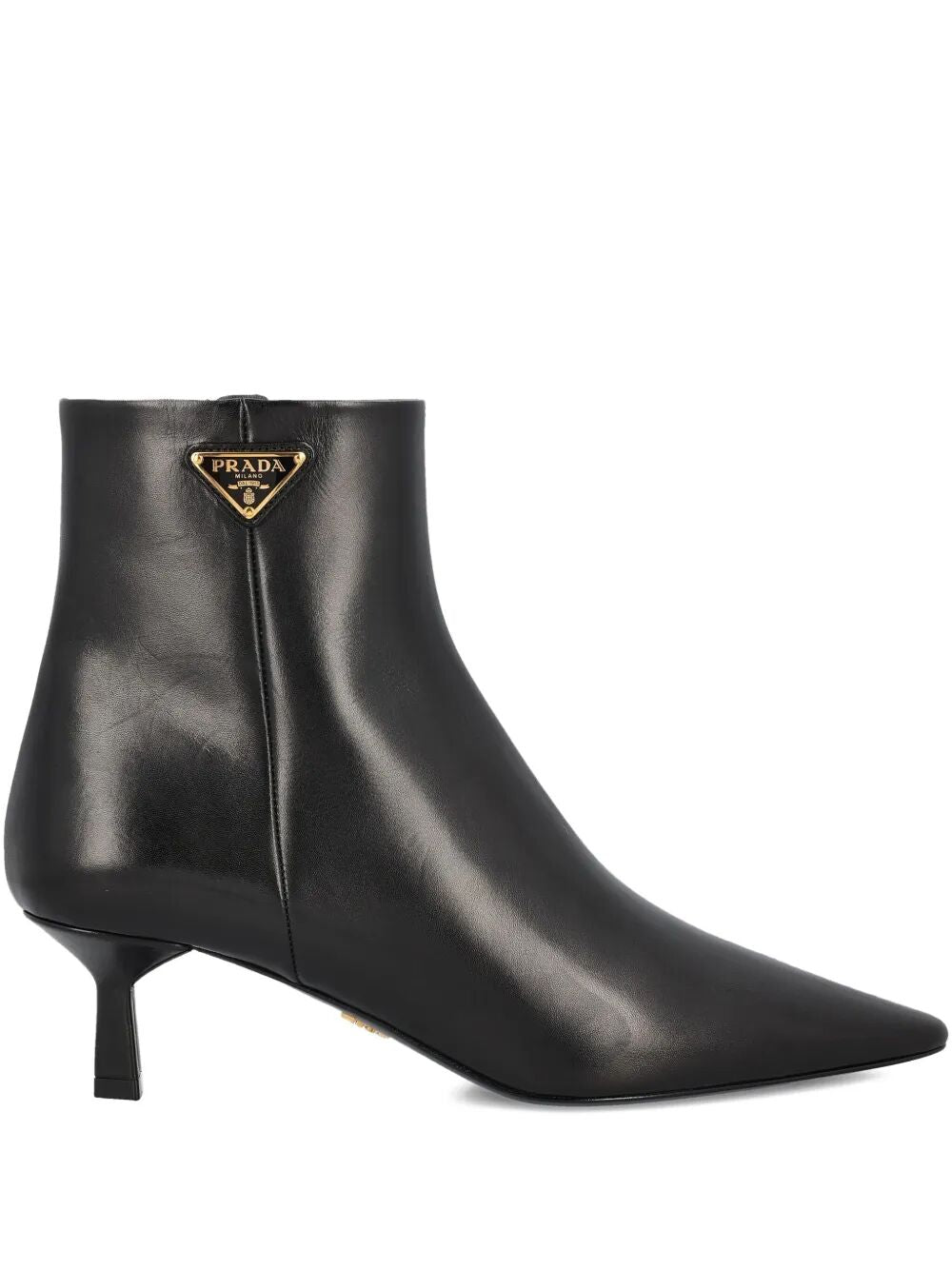 Prada Women Leather Pointed Ankle Boots PRADA