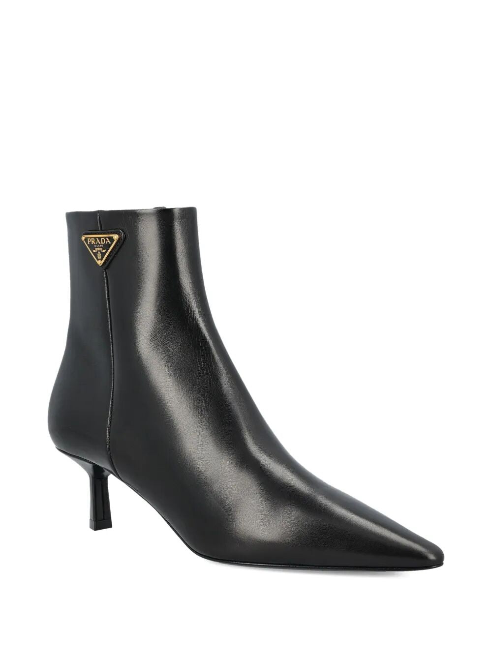 Prada Women Leather Pointed Ankle Boots PRADA