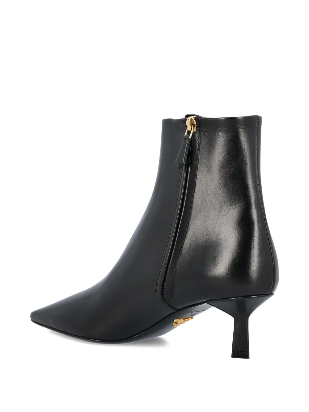 Prada Women Leather Pointed Ankle Boots PRADA