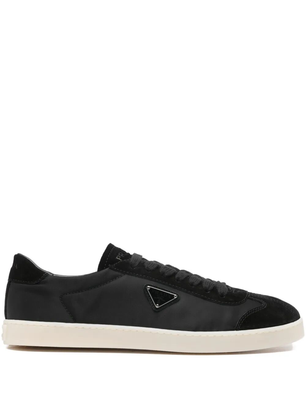 Prada Men Nylon Sneakers With Suede Inserts PRADA