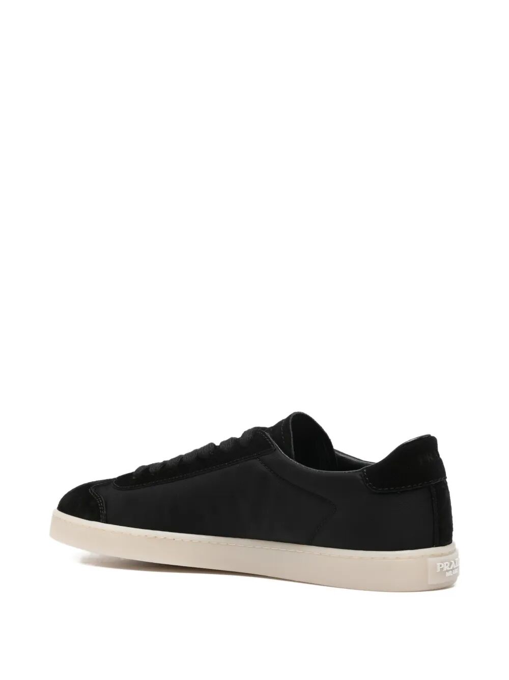 Prada Men Nylon Sneakers With Suede Inserts PRADA