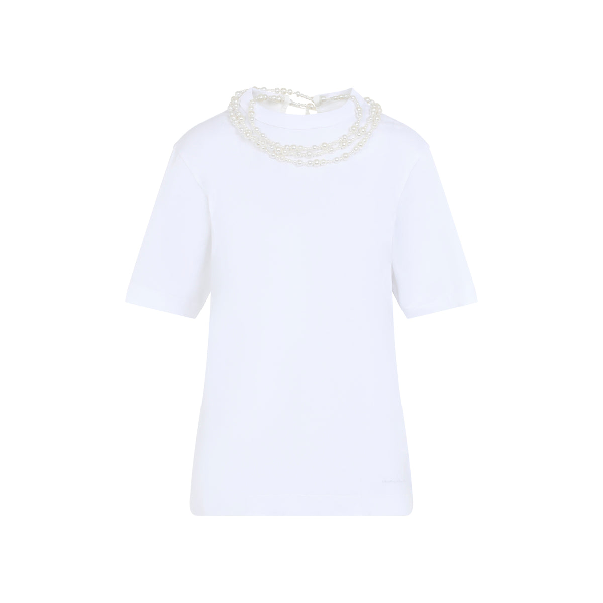 Carven Pearl Necklace T-Shirt Women CARVEN