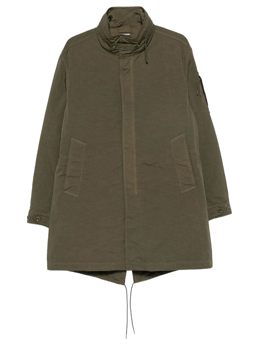 C.P. Company Men Parka "Fishtail" Con Cappuccio In Twill Left-Hand C.P. COMPANY