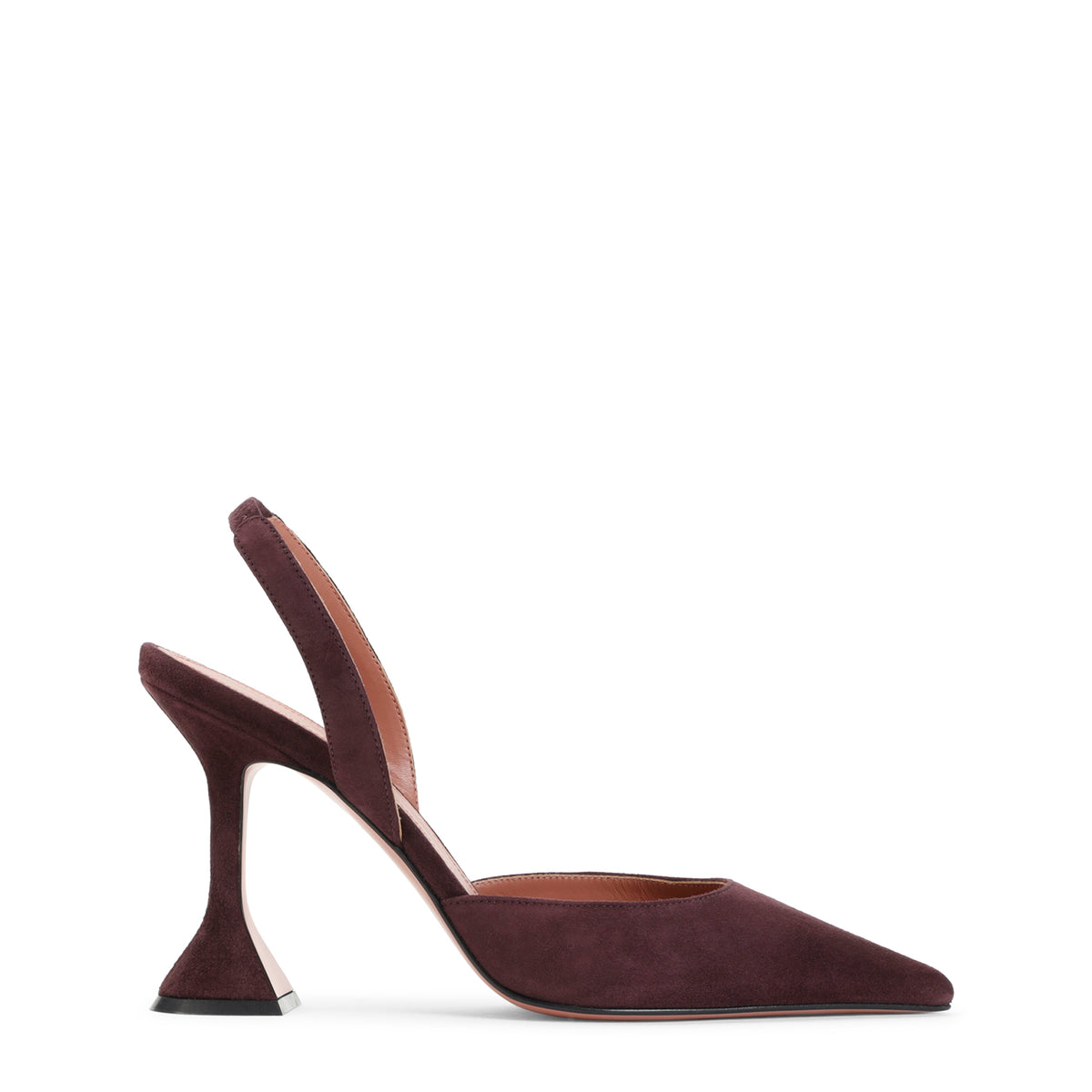 Amina Muaddi Holli Suede Slingback Women AMINA MUADDI