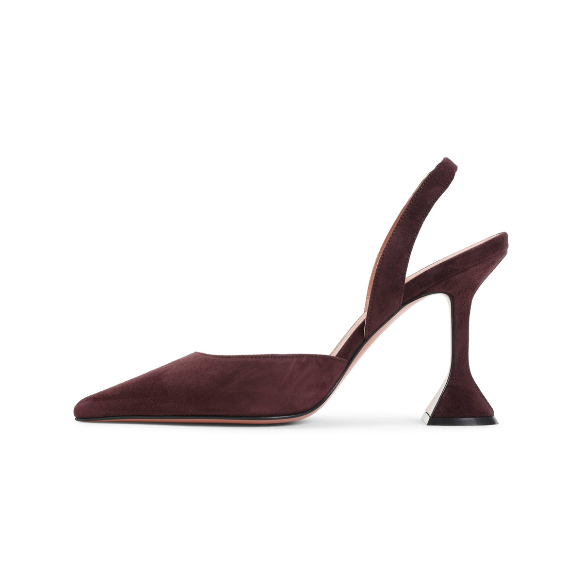 Amina Muaddi Holli Suede Slingback Women AMINA MUADDI