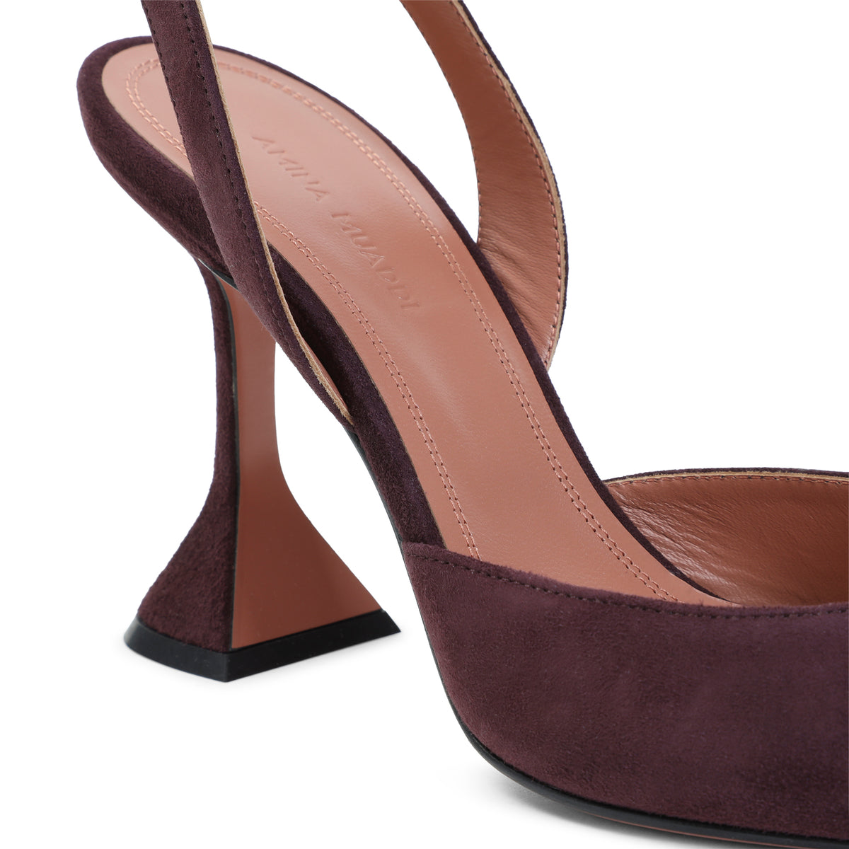 Amina Muaddi Holli Suede Slingback Women AMINA MUADDI