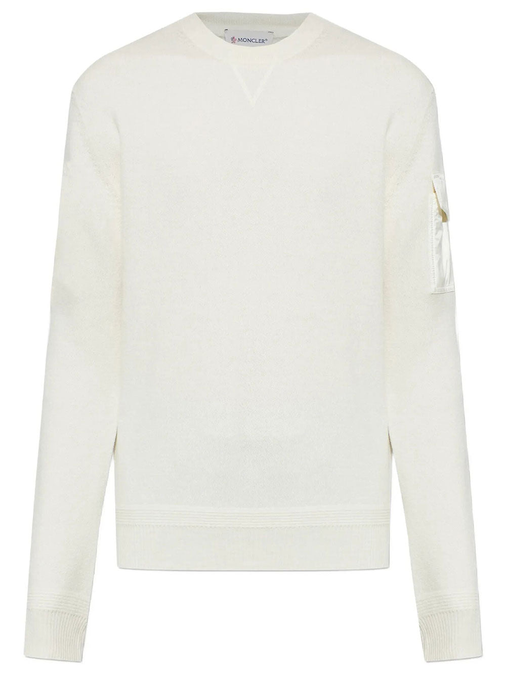 Moncler Men Maglione In Lana Con Tasca Patch MONCLER