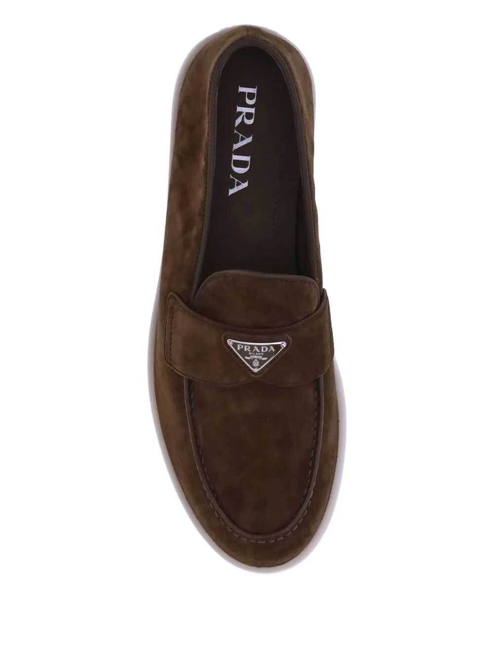 Prada Men Soft Suede Loafers PRADA