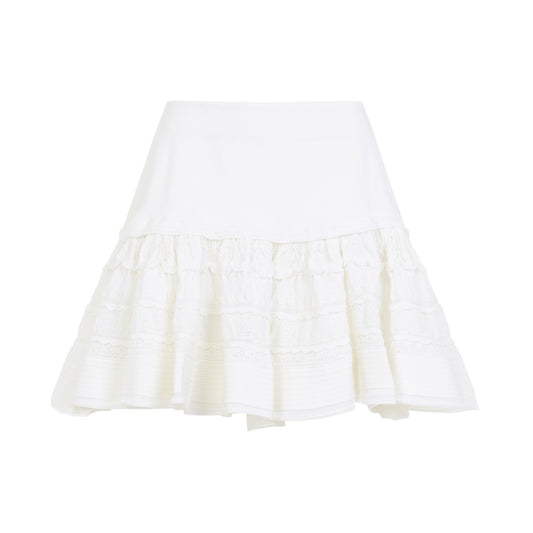 Alaïa Ruffle Mini Skirt Women ALAIA