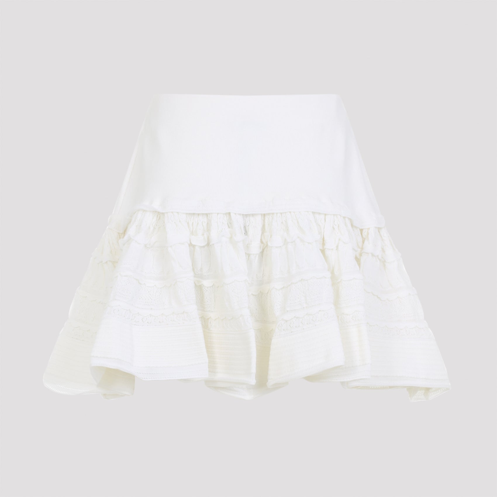 Alaïa Ruffle Mini Skirt Women ALAIA