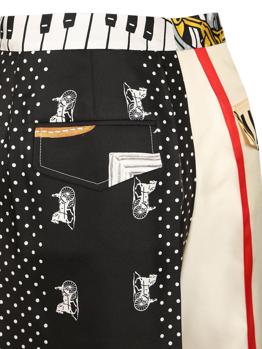 Celine Women Printed Silk Twill Shorts CELINE