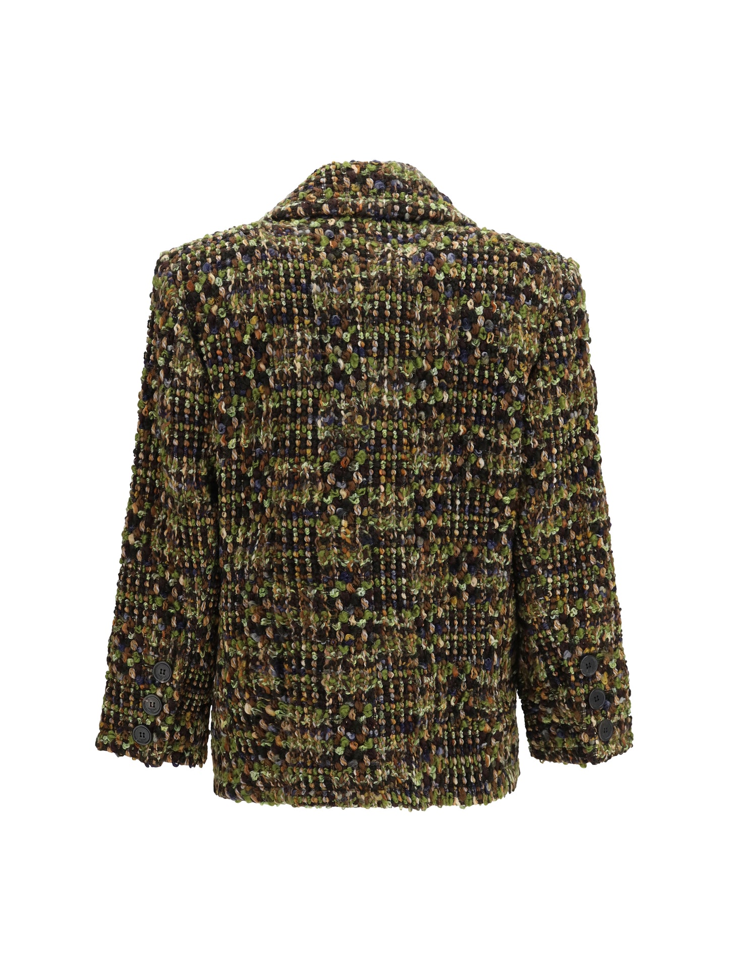 Saint Laurent Women Tweed Single-Breasted Jacket SAINT LAURENT