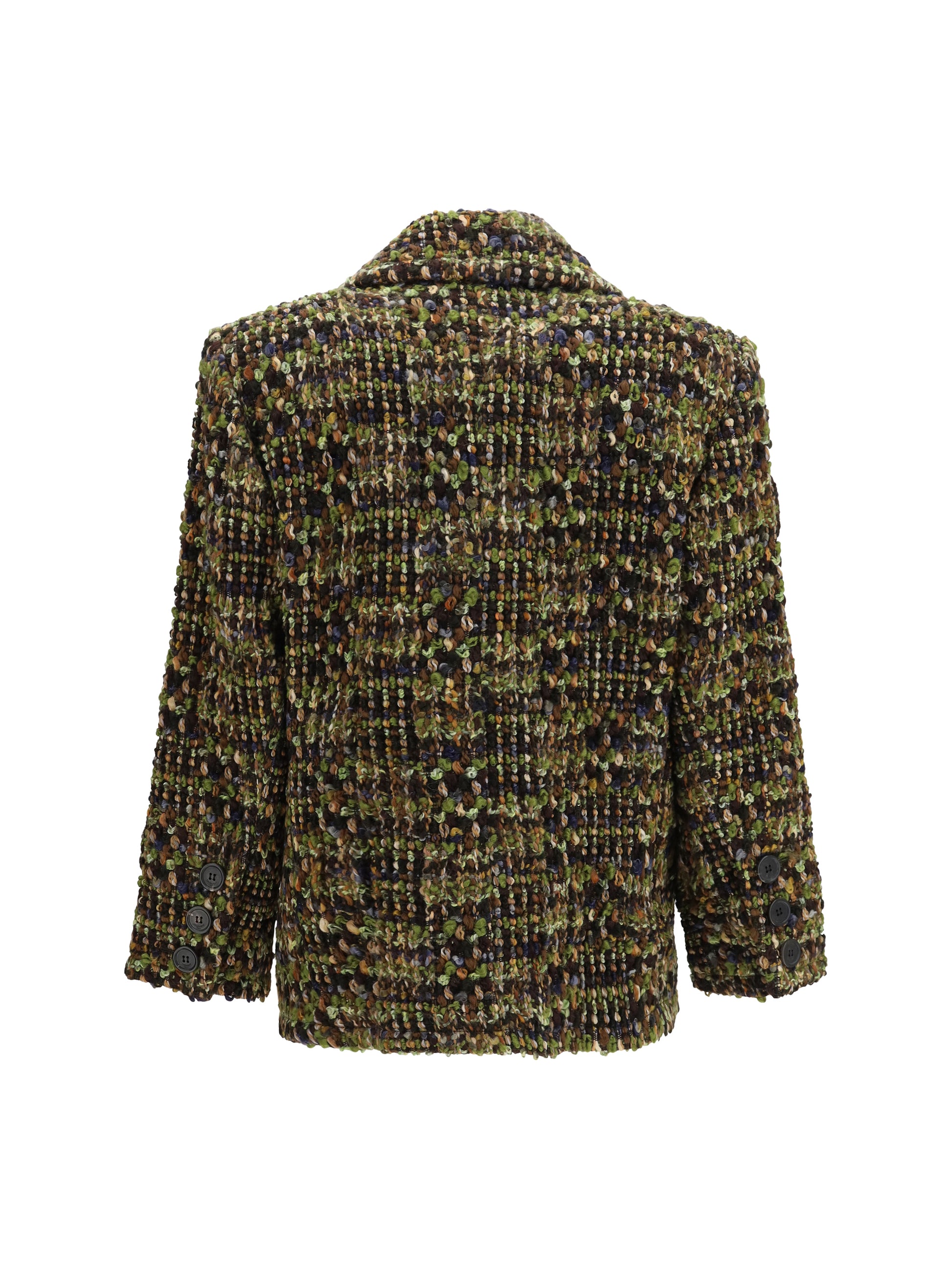 Saint Laurent Women Tweed Single-Breasted Jacket SAINT LAURENT