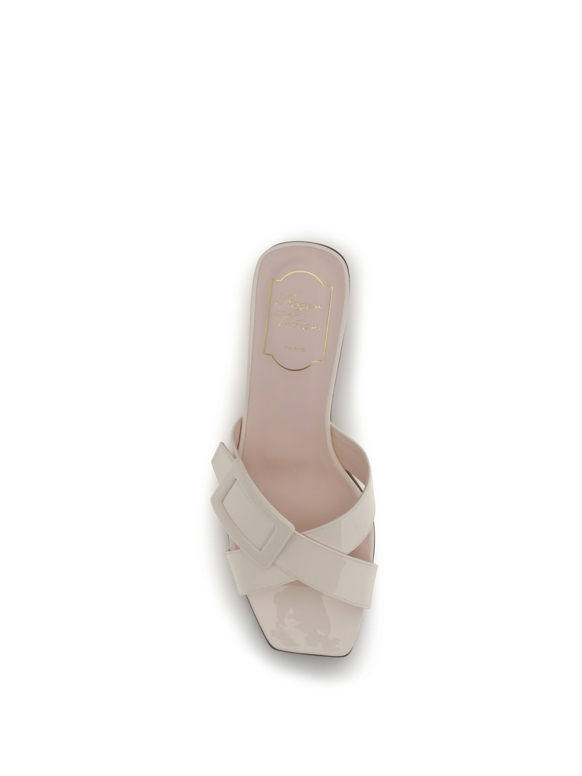 Roger Vivier Women Belle Vivier Patent Leather Sandals ROGER VIVIER