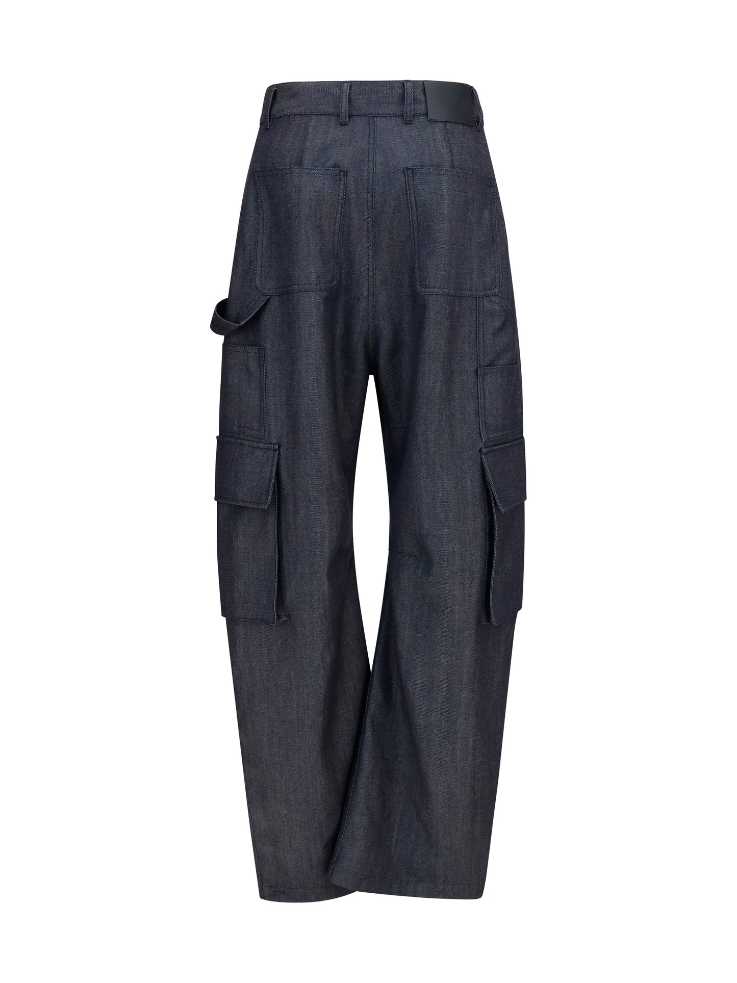 Balenciaga Women Denim Print Cargo Pants BALENCIAGA