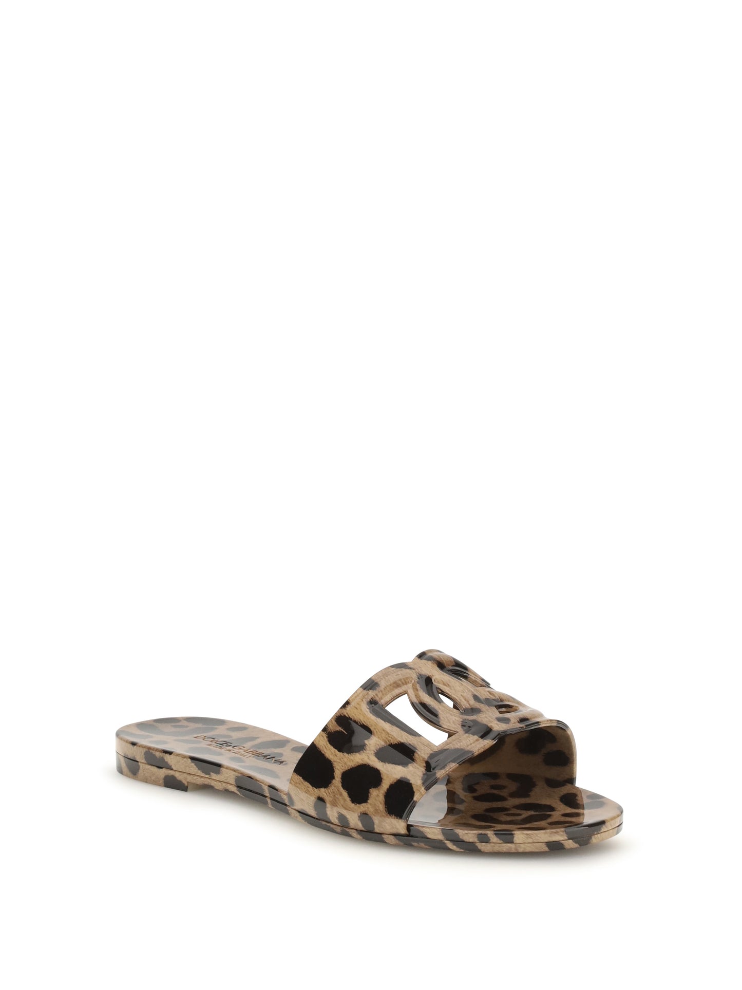 Dolce & Gabbana Women Rubber Sandals With Leopard Print DOLCE & GABBANA