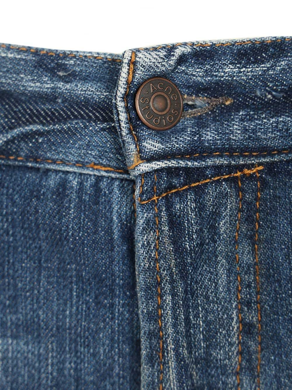 Acne Studios Men Organic Cotton Denim Shorts ACNE STUDIOS