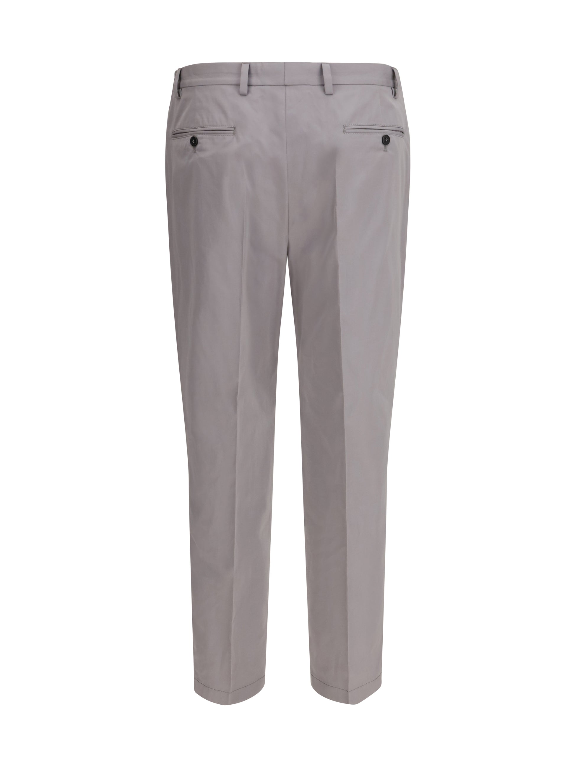 Prada Men Tailored Cotton Poplin Pants PRADA