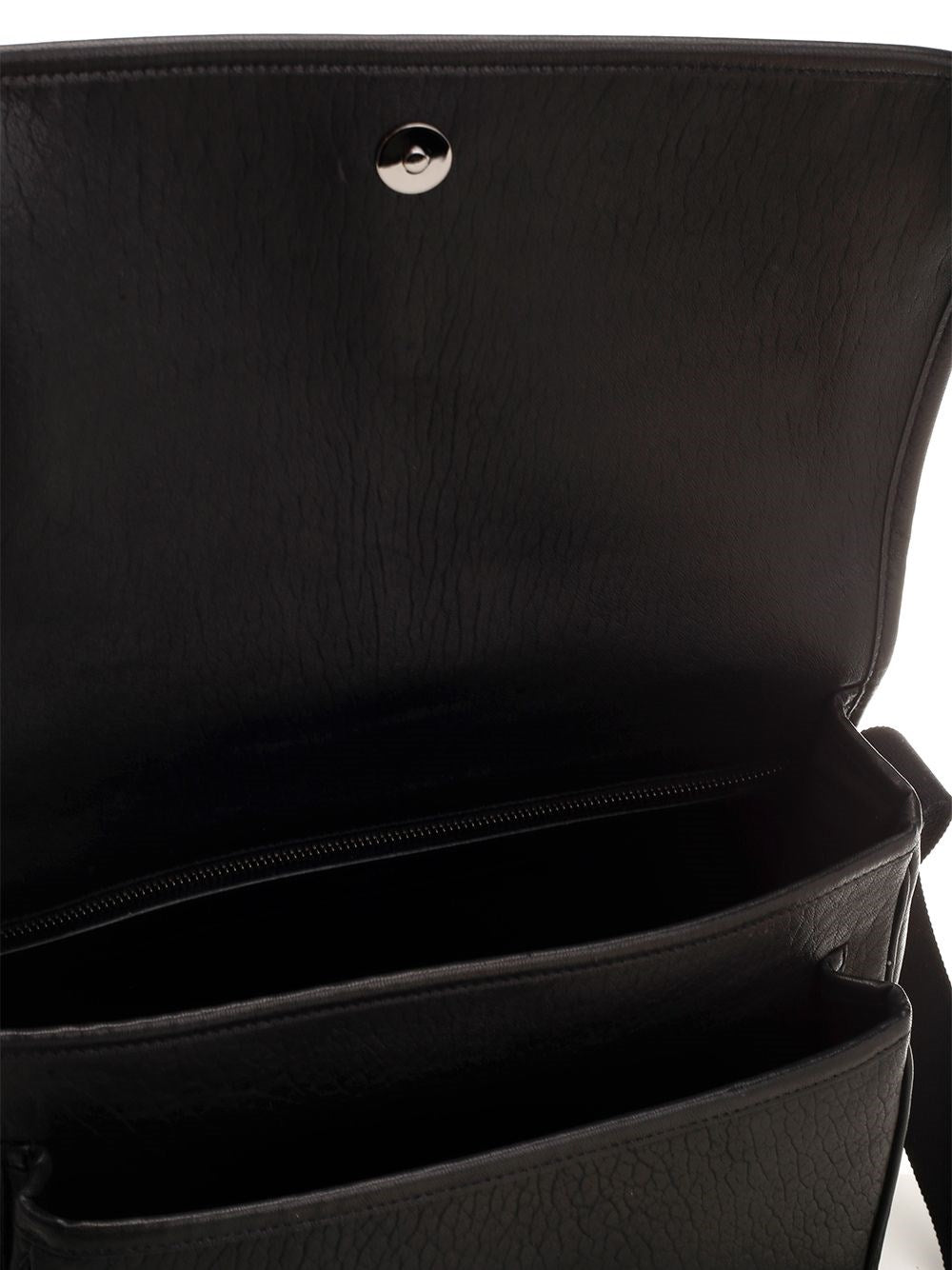 Saint Laurent Men Ysl Niki Messanger Leather Black SAINT LAURENT