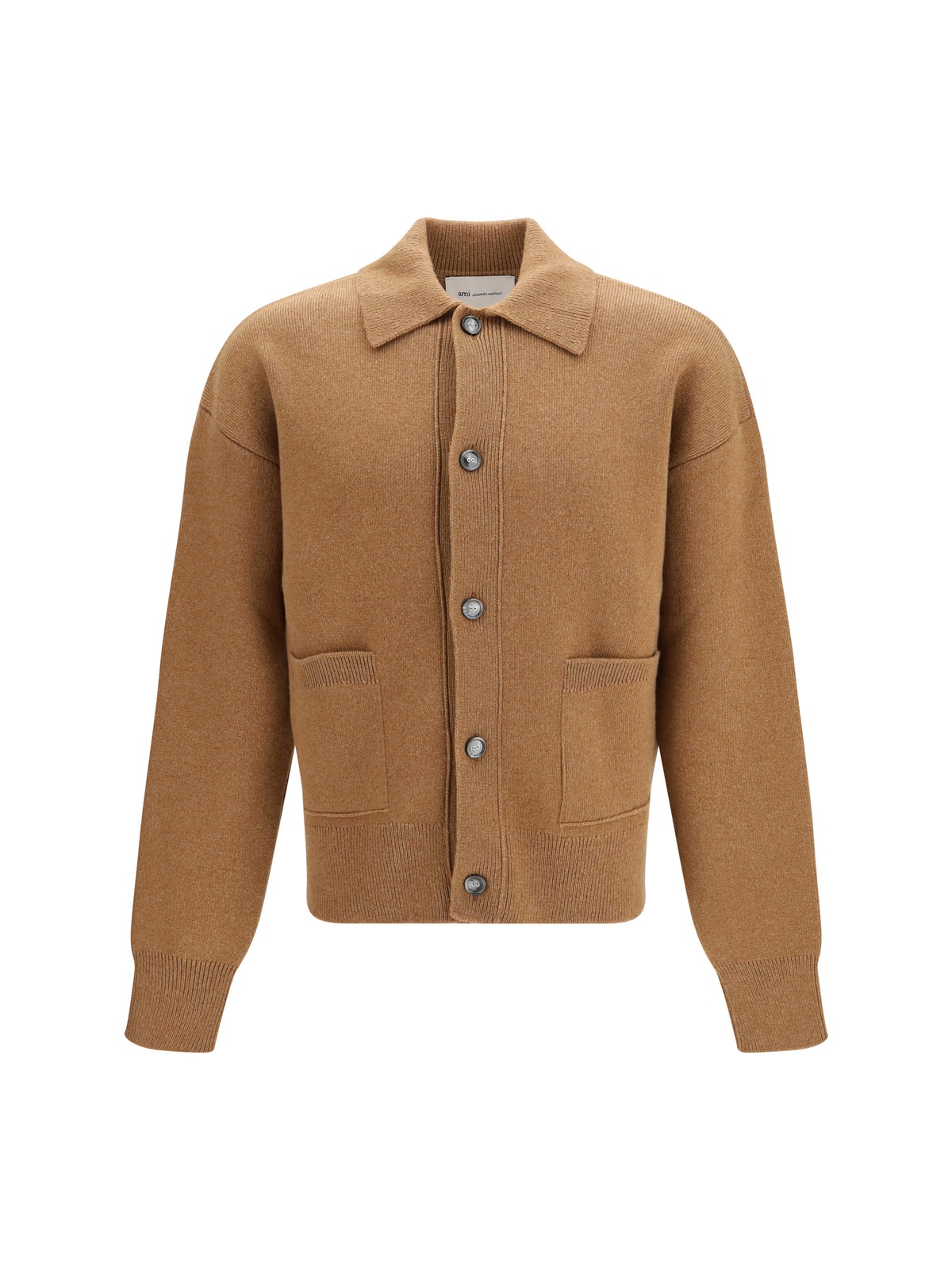 Ami Paris Men Wool Shirt Collar Cardigan AMI PARIS