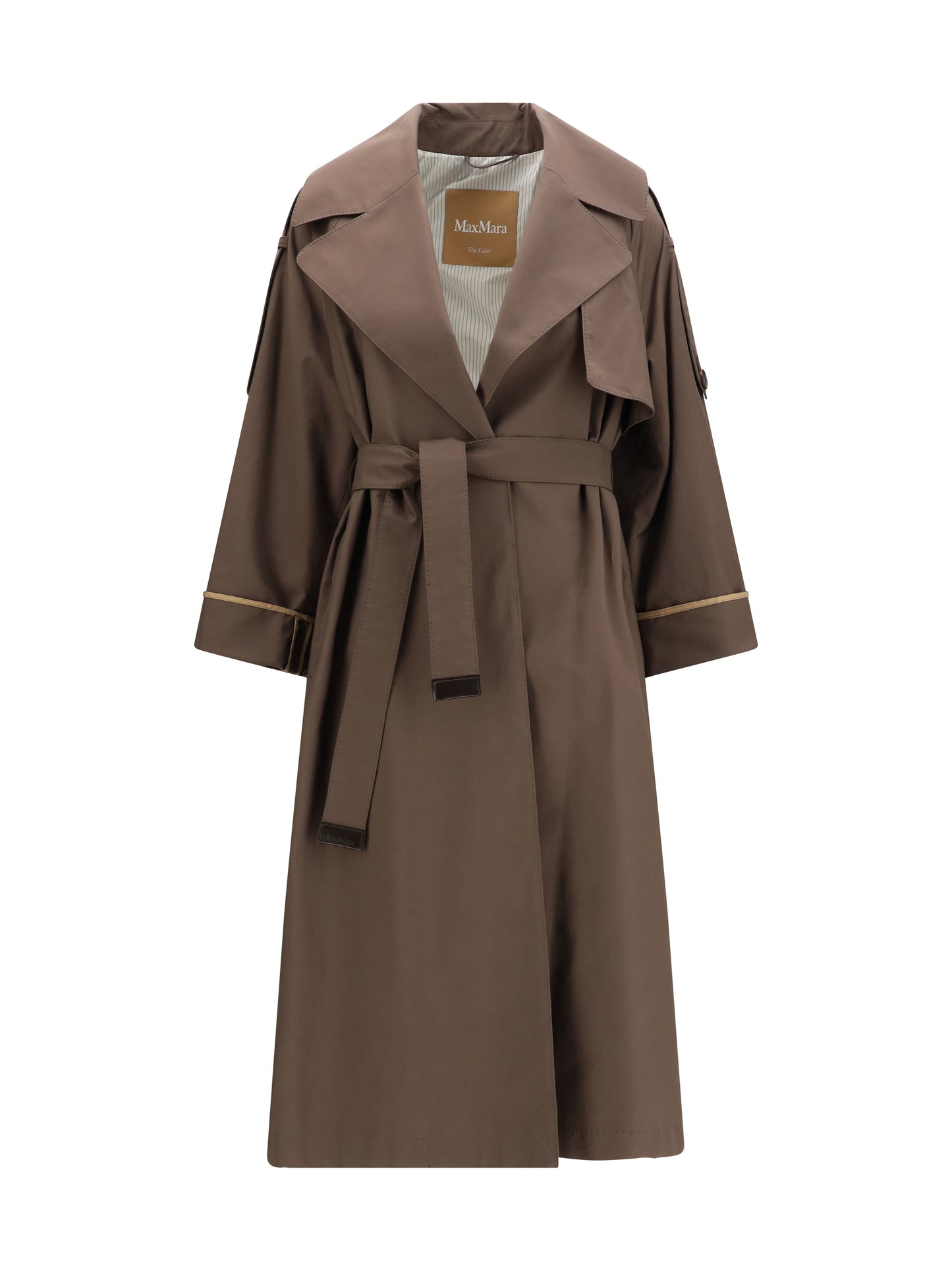 Max Mara The Cube Women Cotton-Blend Twill Trench MAX MARA THE CUBE