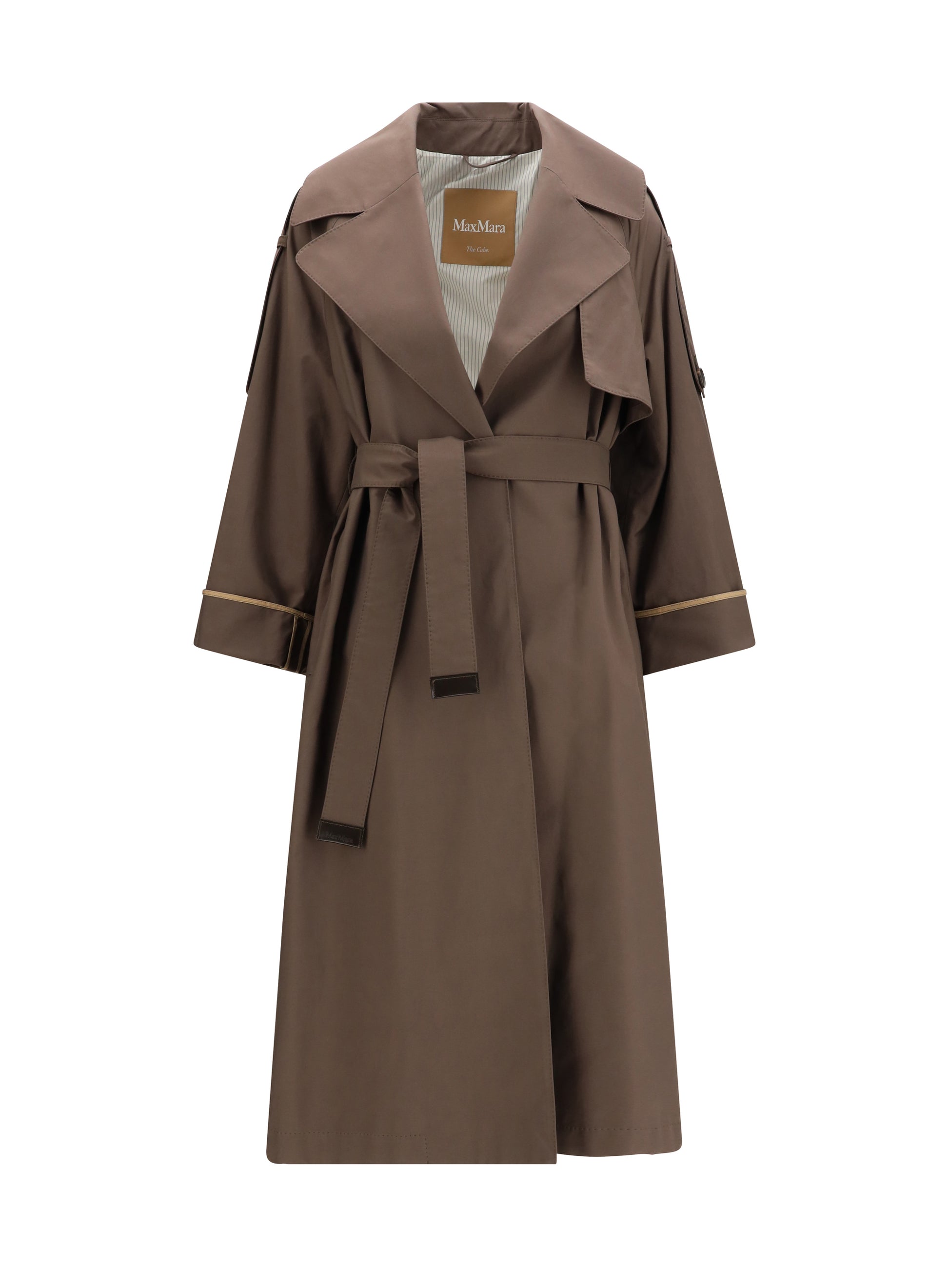 Max Mara The Cube Women Cotton-Blend Twill Trench MAX MARA THE CUBE
