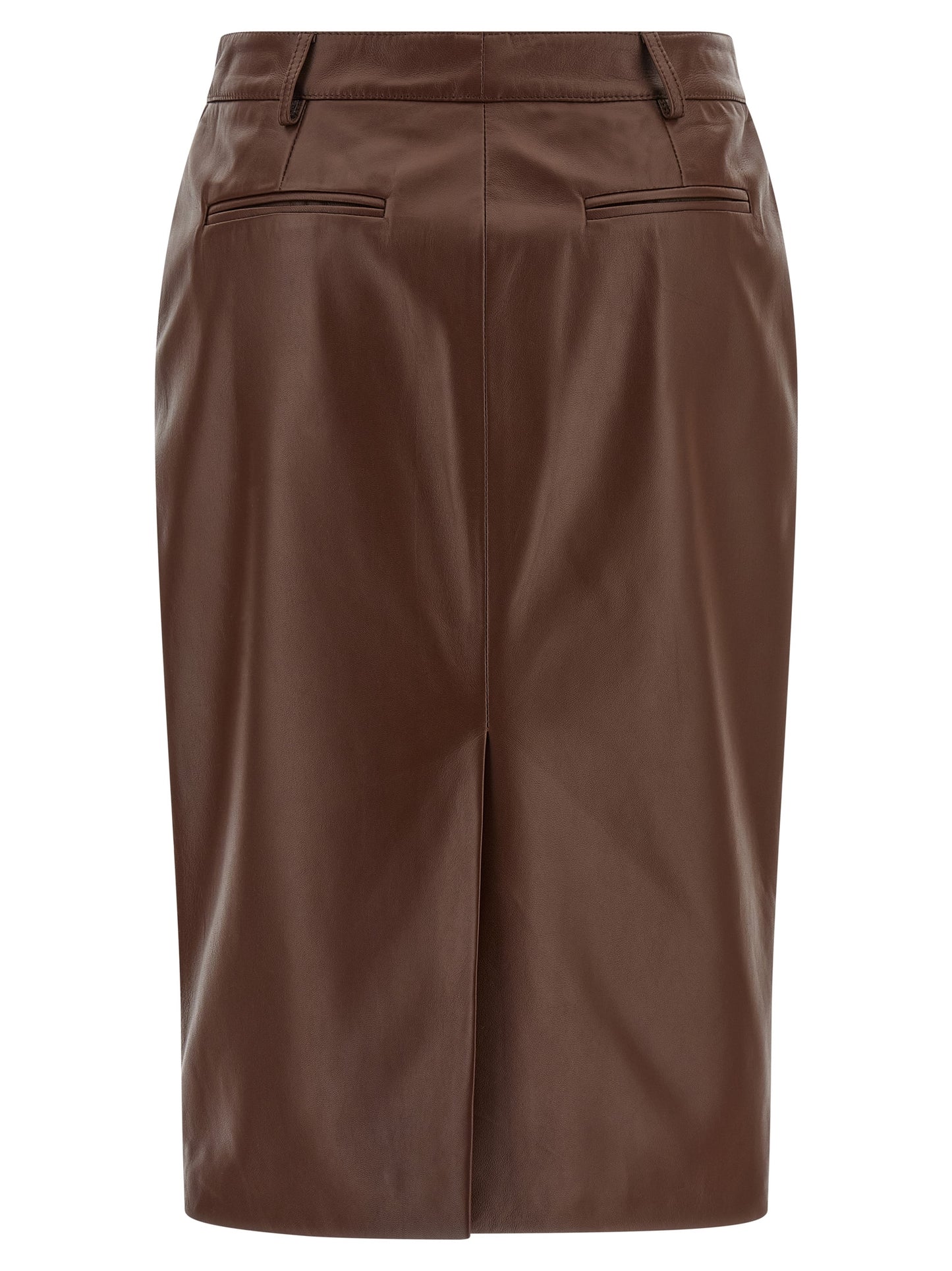 Giuseppe Di Morabito Women Leather Skirt GIUSEPPE DI MORABITO