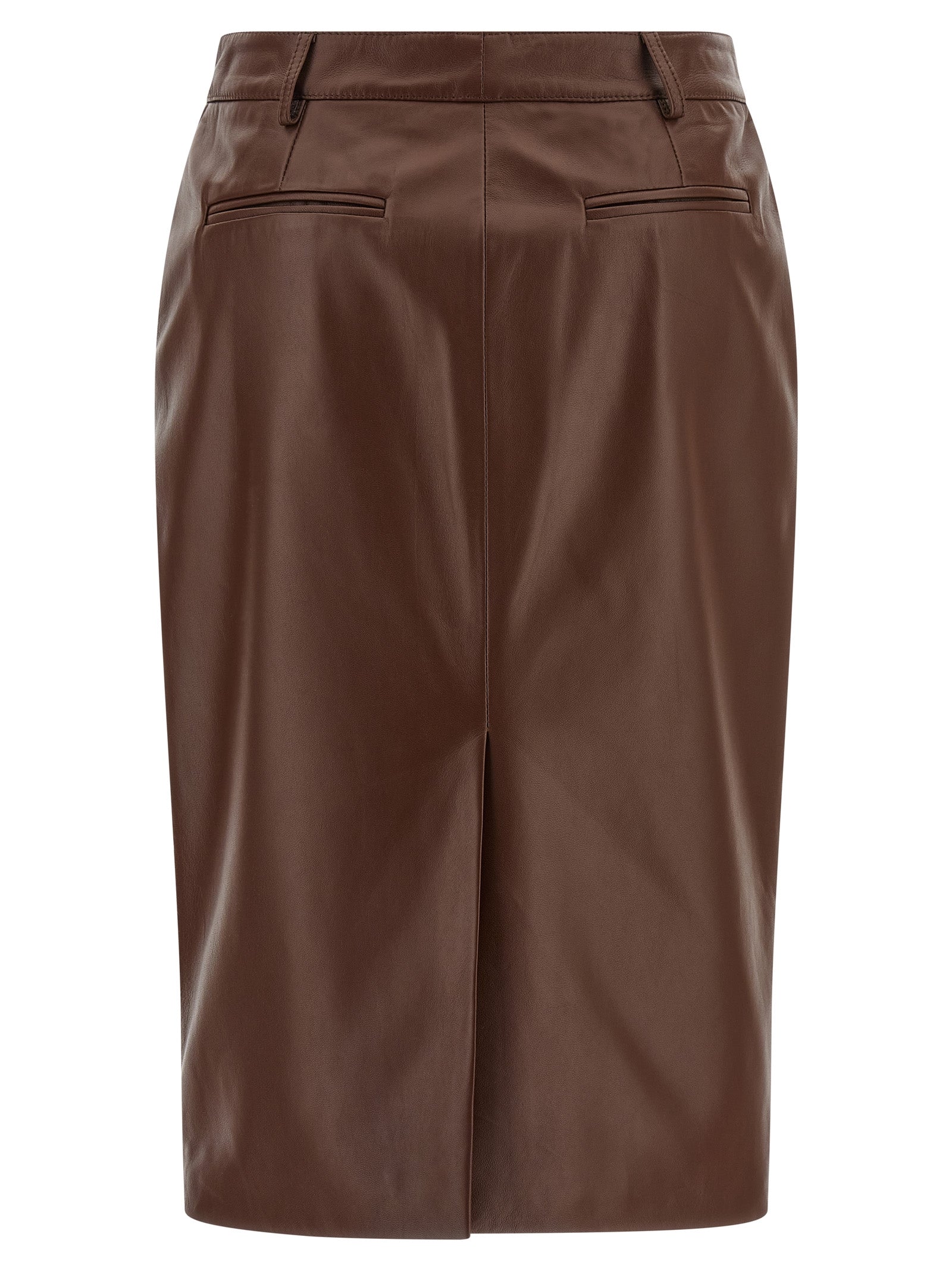 Giuseppe Di Morabito Women Leather Skirt GIUSEPPE DI MORABITO