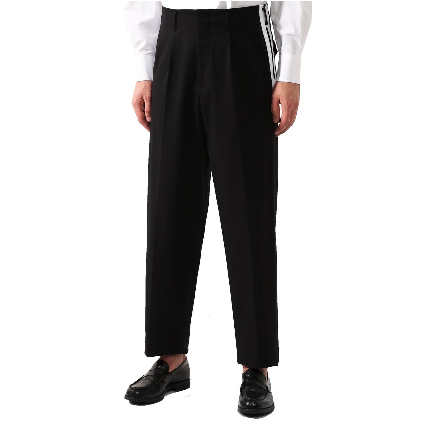 Dolce & Gabbana Side Stripe Pleat Trousers Men DOLCE & GABBANA
