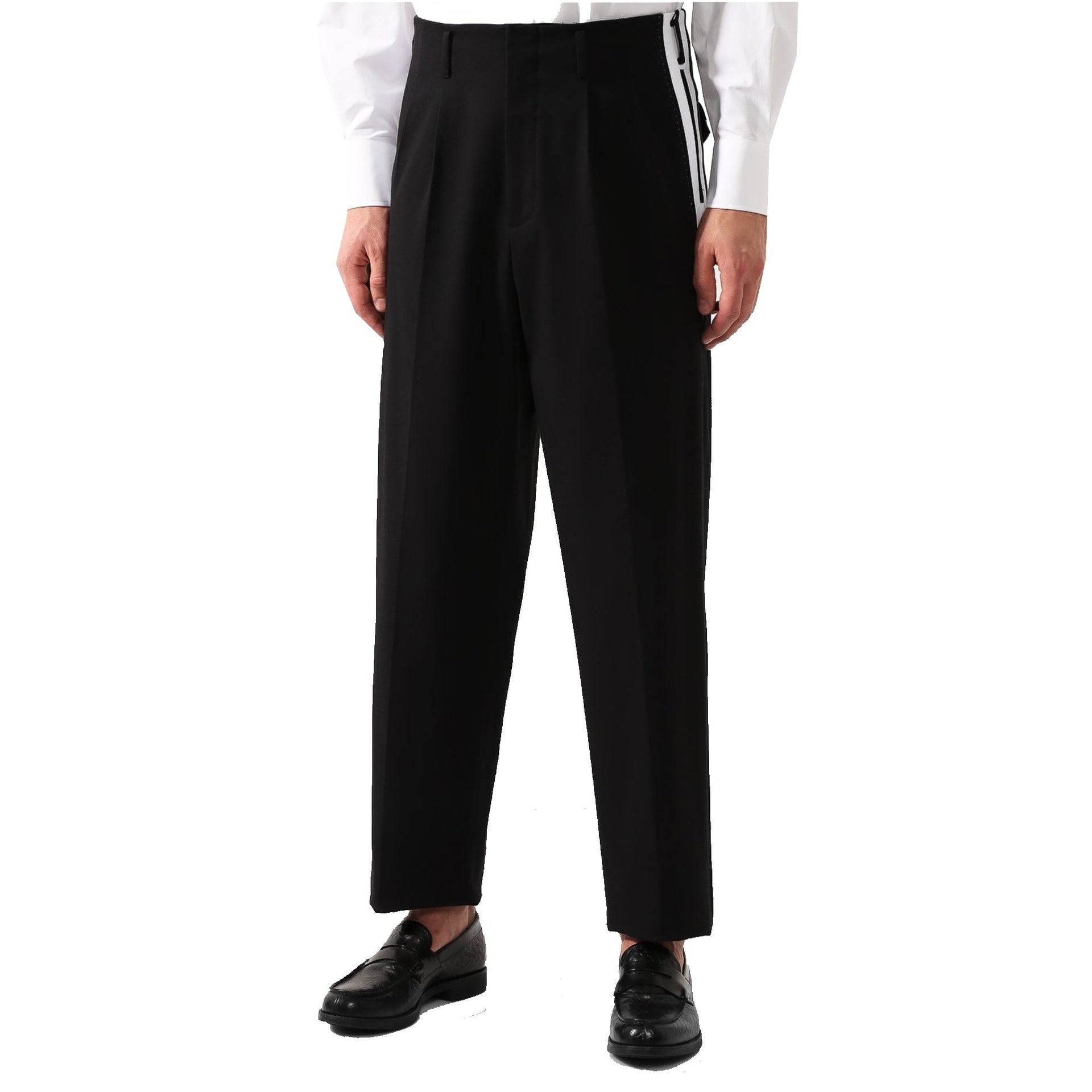 Dolce & Gabbana Side Stripe Pleat Trousers Men DOLCE & GABBANA