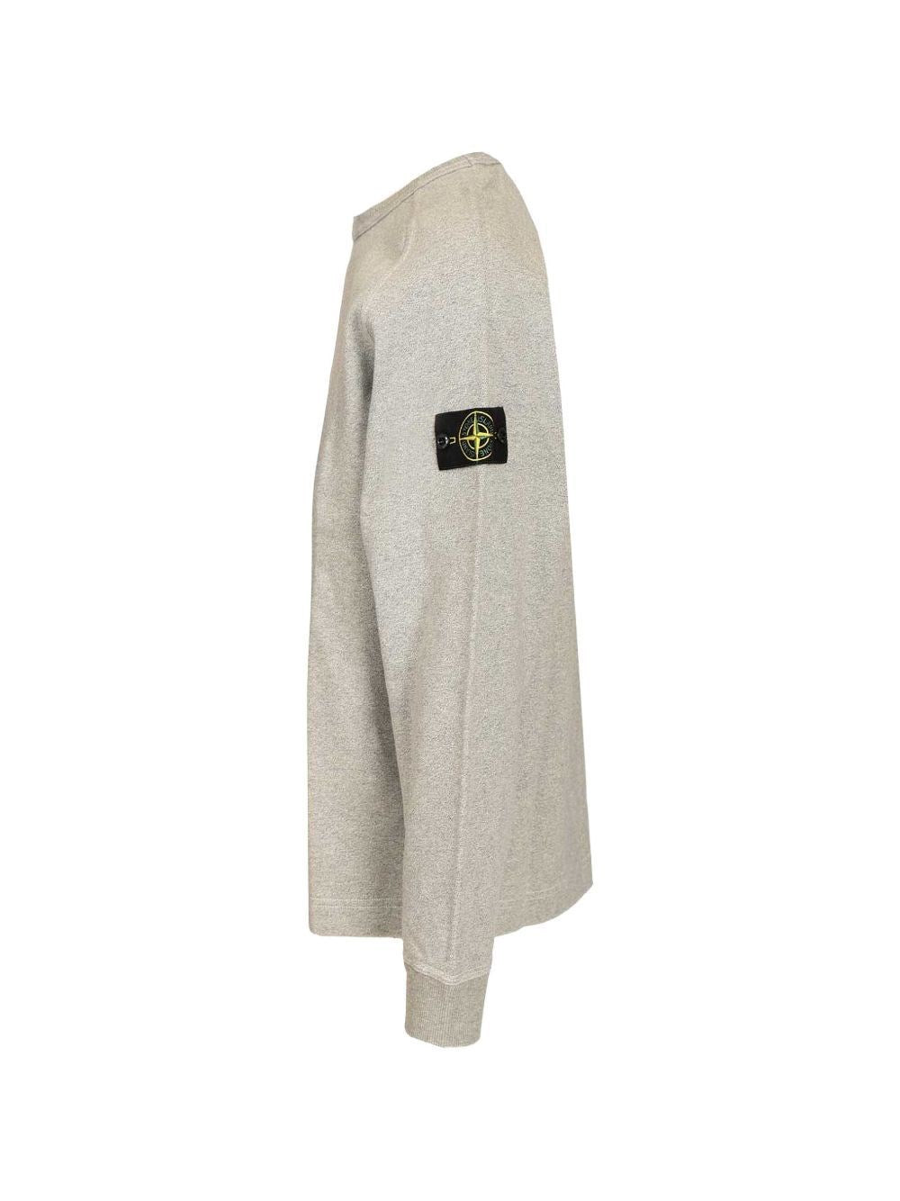 Stone Island Men Grey Melange Sweatshirt STONE ISLAND
