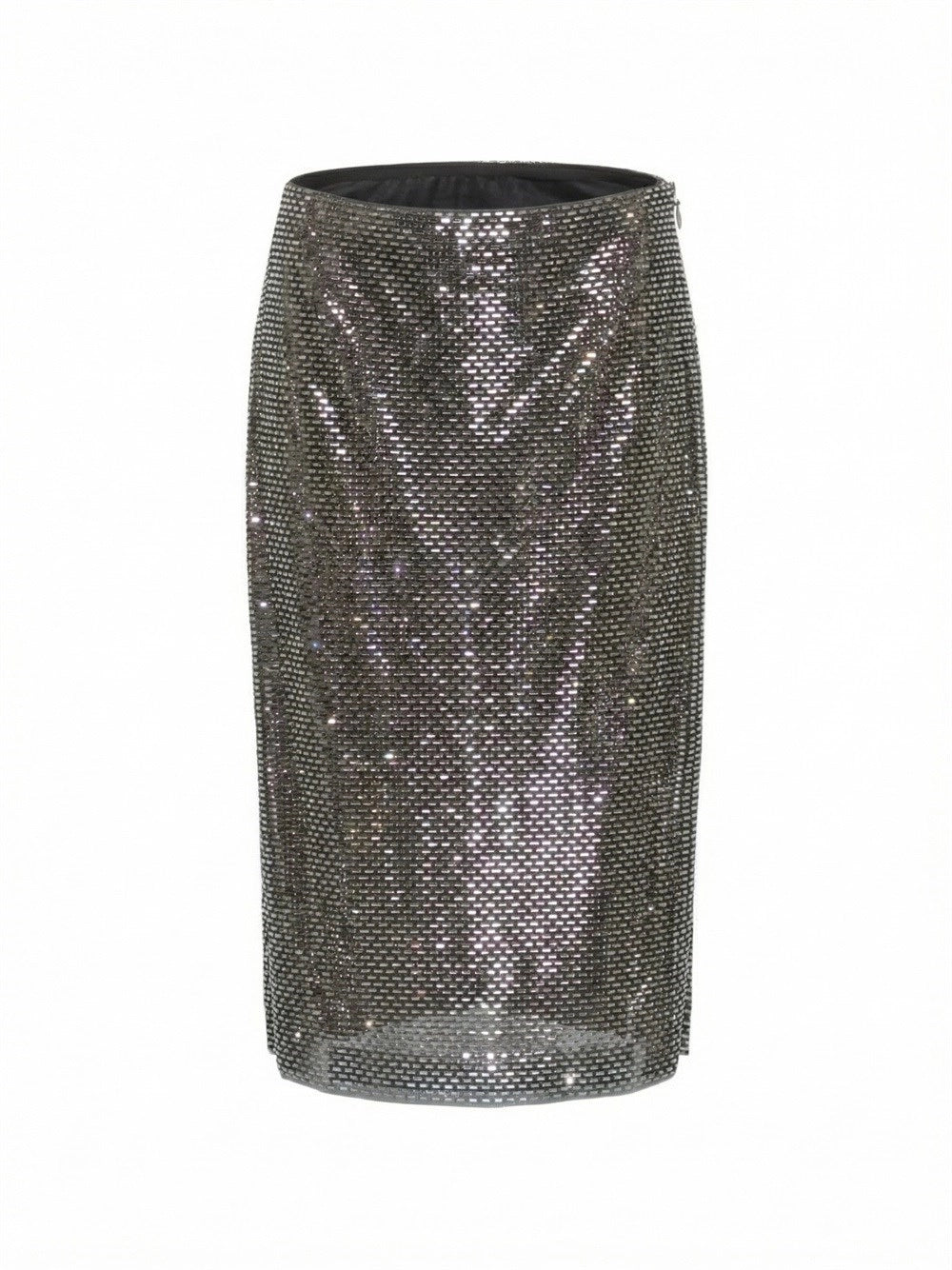 Self-Portrait Women Rhinestone Midi Skirt SELF-PORTRAIT