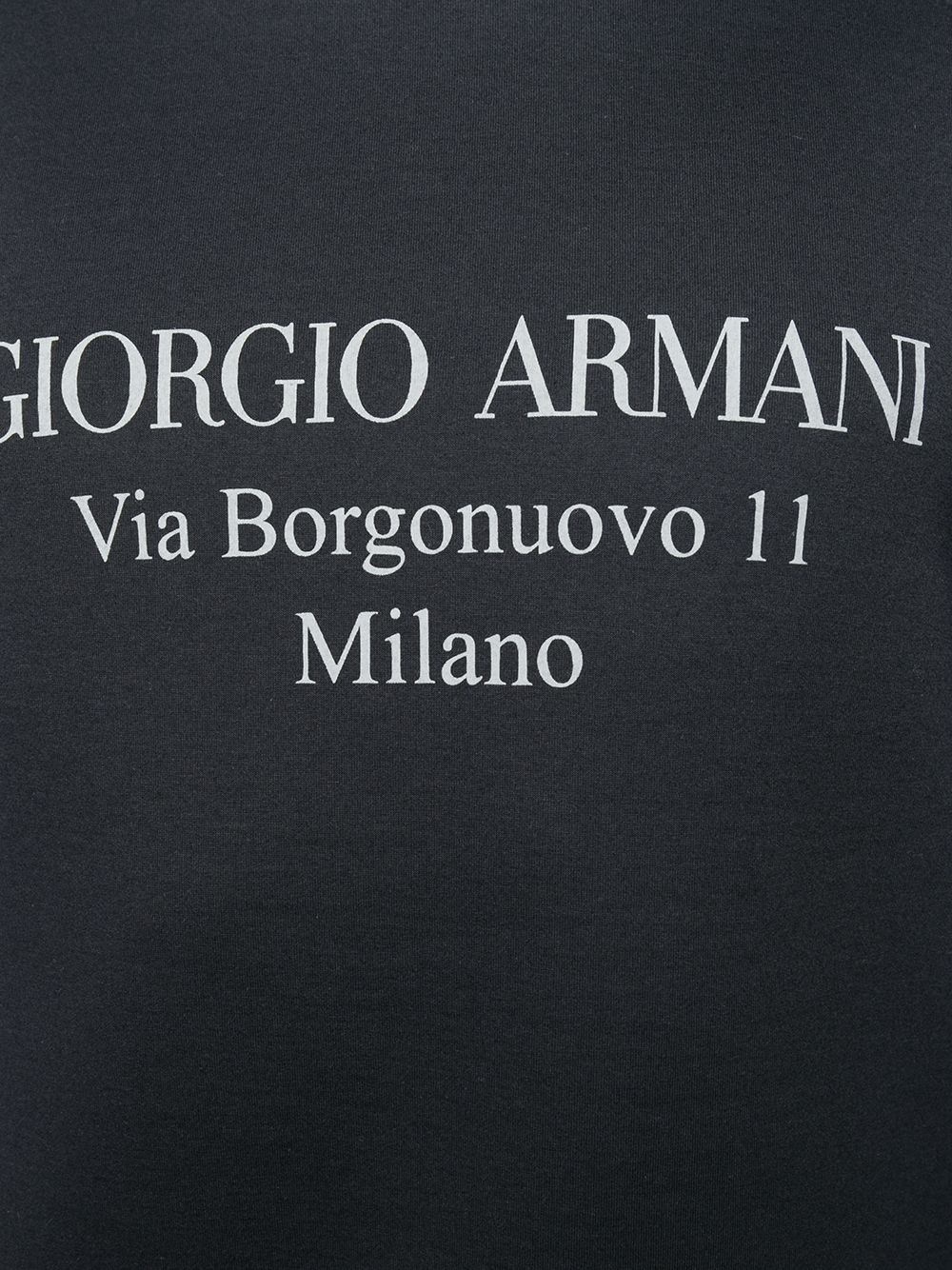 Giorgio Armani Men Borgonuovo 11 Cotton Double Jersey Sweatshirt GIORGIO ARMANI