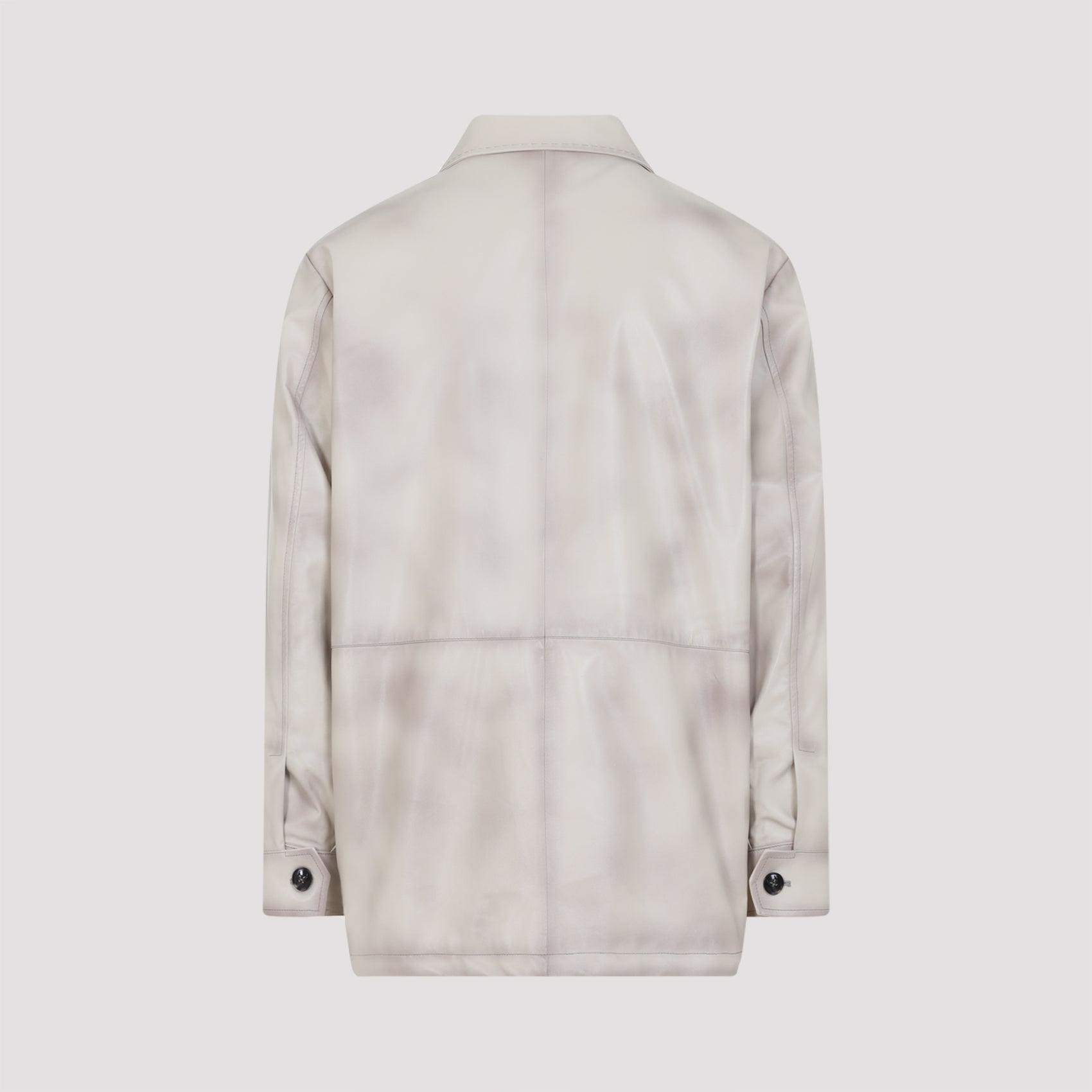 Kiton Lamb Leather Jacket Men KITON