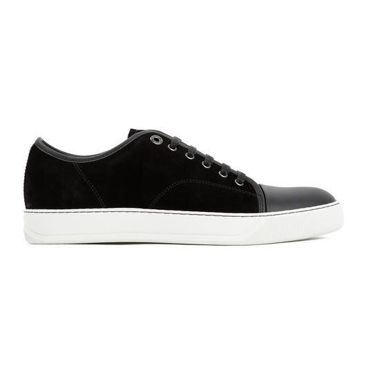 Lanvin Suede And Nappa Captoe Low To Sneakers Men LANVIN