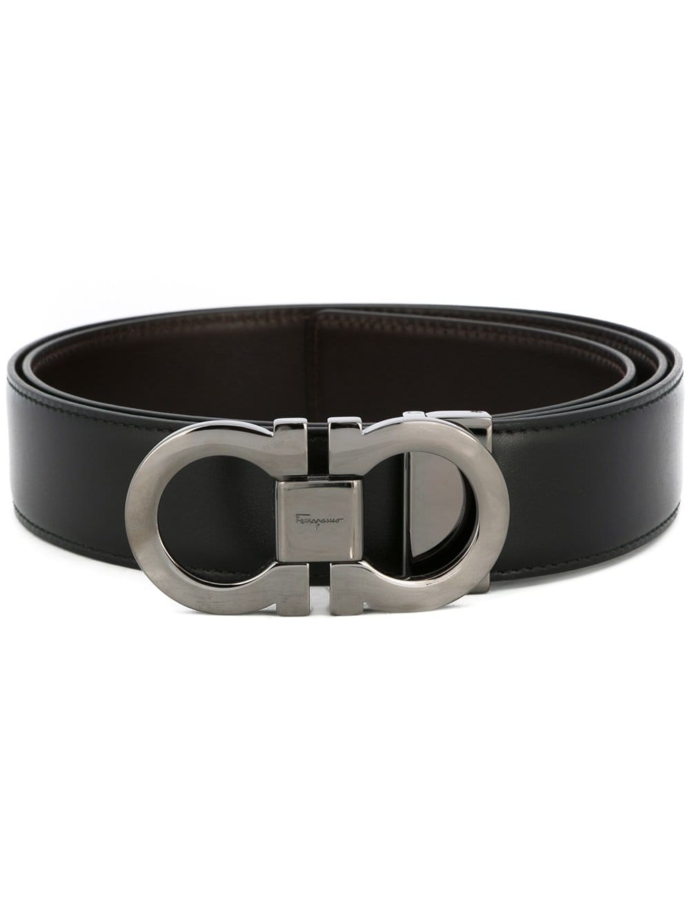 Ferragamo Men Smooth Leather Reversible Gancini Belt FERRAGAMO