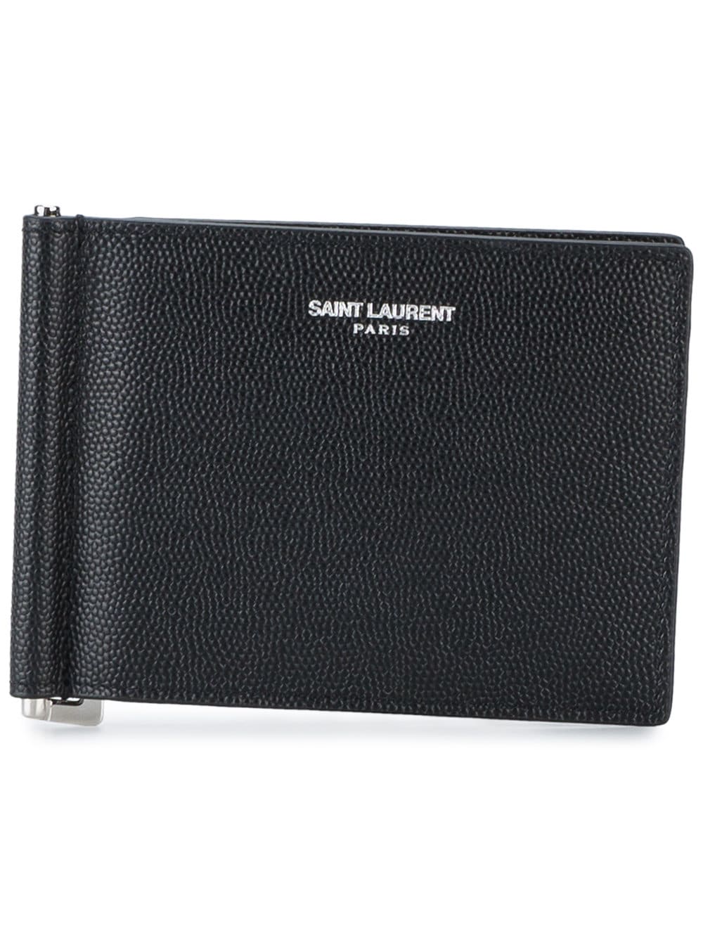 Saint Laurent Men Saint Laurent Paris Bill Clip Wallet In Grain De Poudre Leather SAINT LAURENT