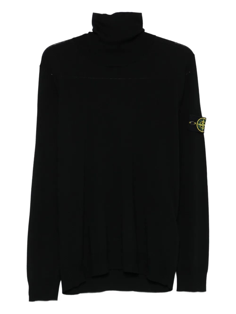 Stone Island Men Ribbed Wool Turtleneck Sweater STONE ISLAND