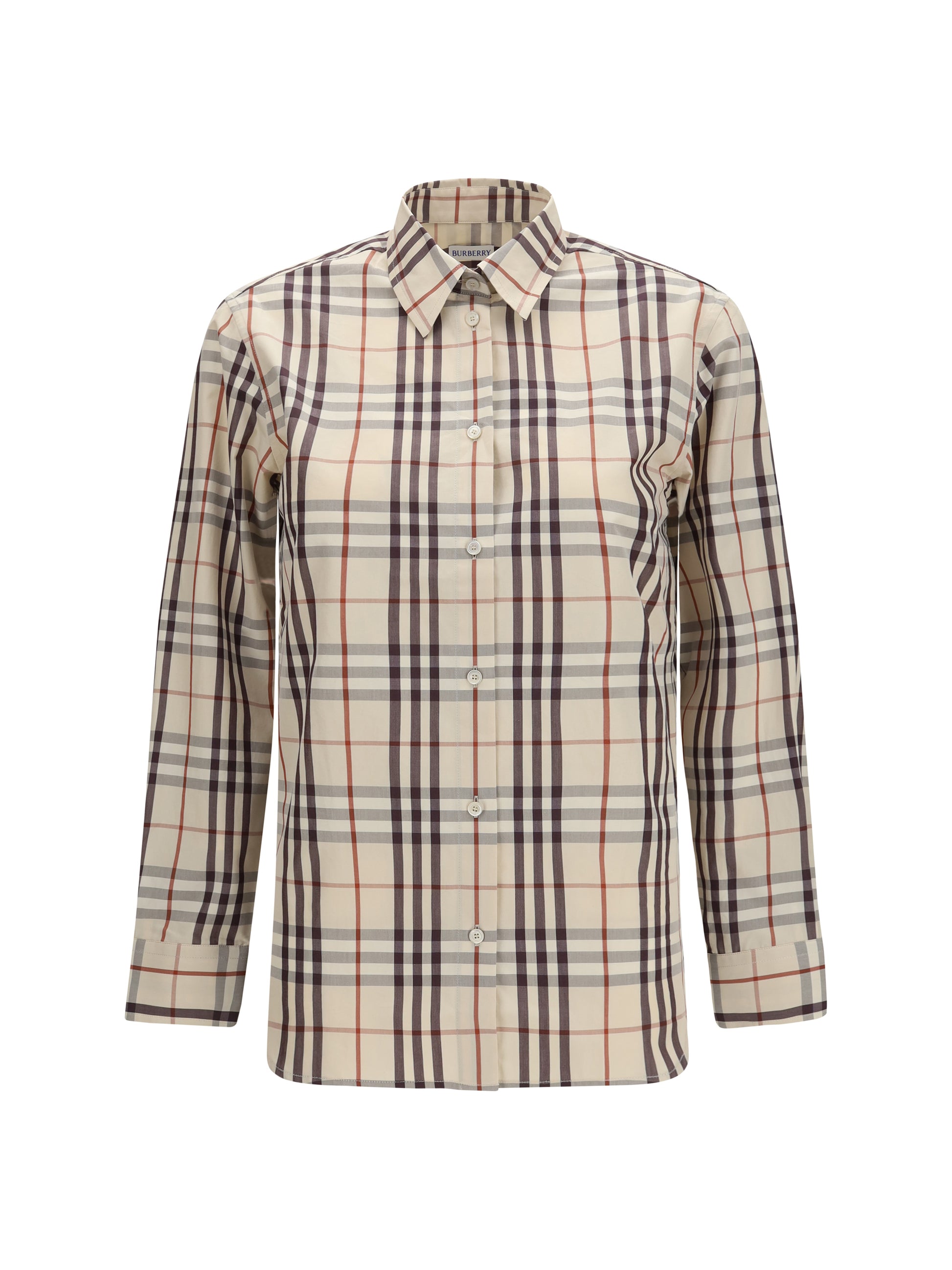 Burberry Women Regular Fit Check Cotton Shirt BURBERRY