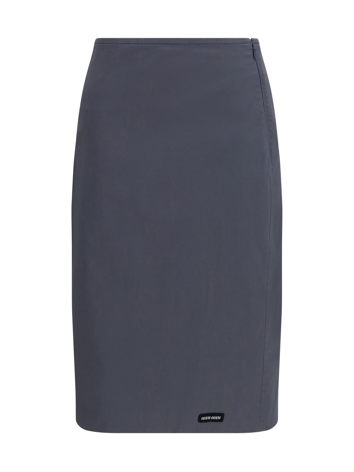 Miu Miu Women Stretch Cotton-Blend Midi Skirt MIU MIU
