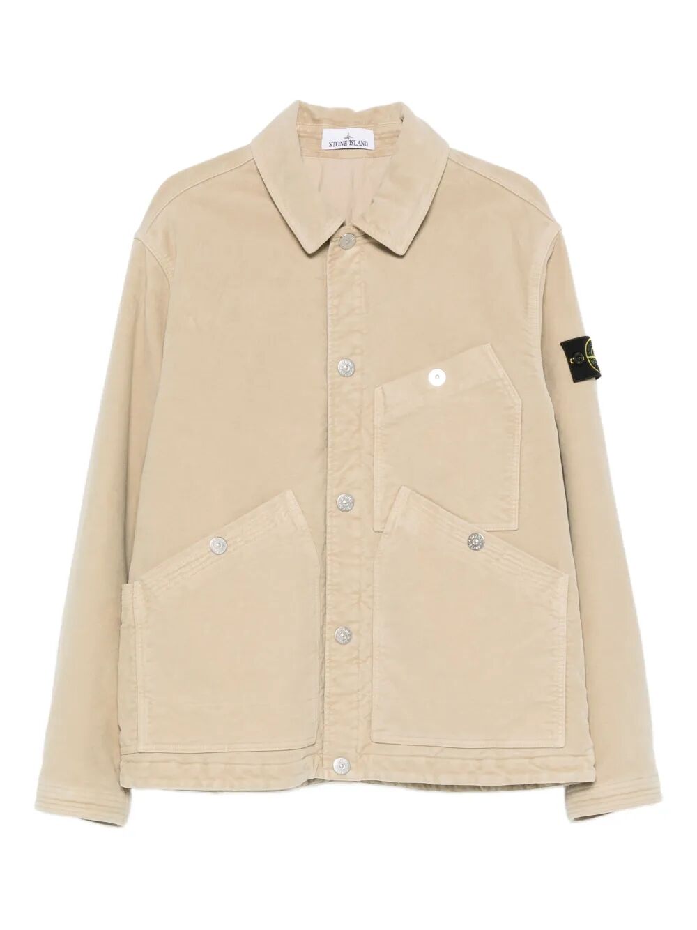 Stone Island Men Cotton Jacket With Multiple Pockets STONE ISLAND
