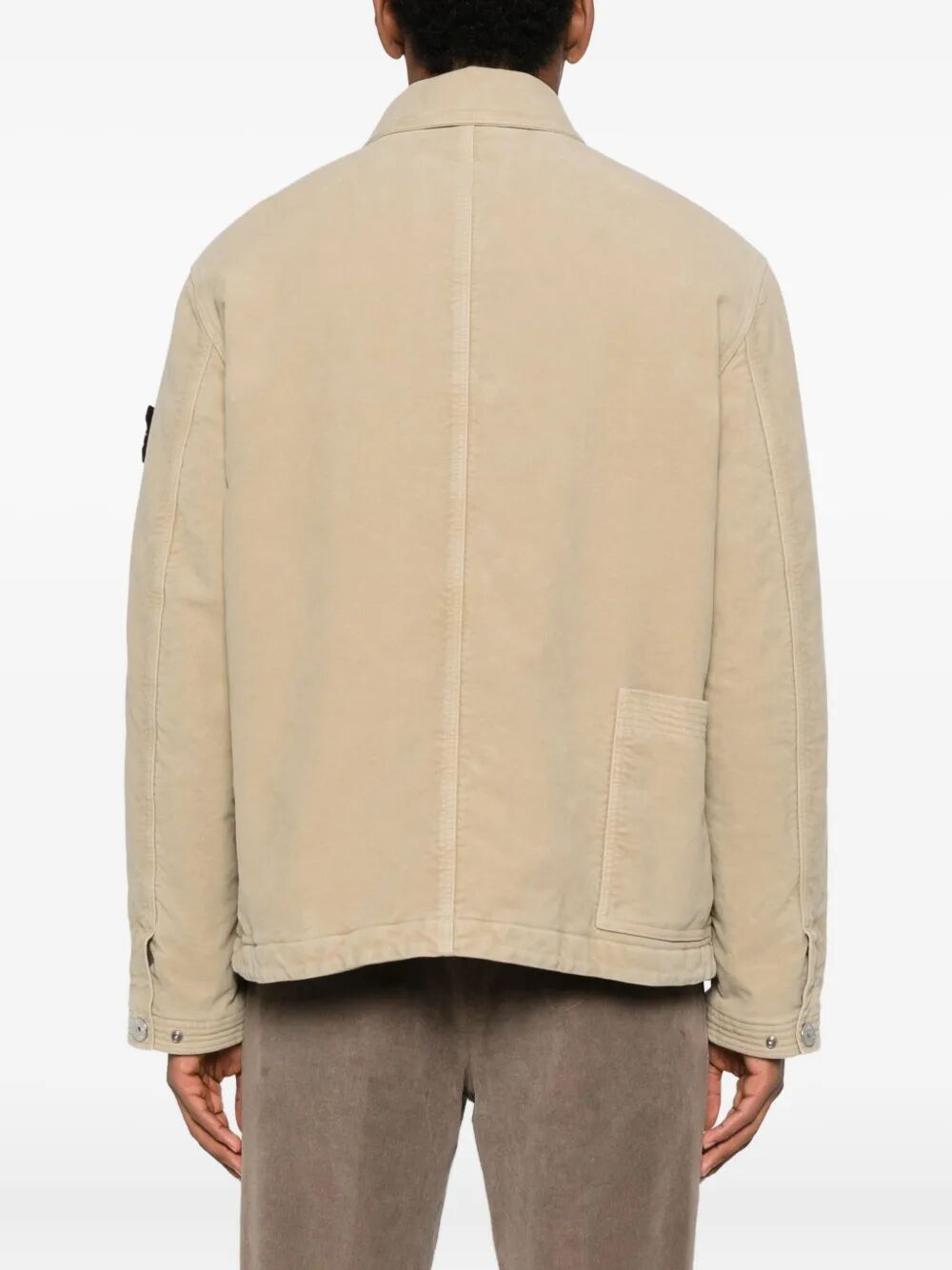 Stone Island Men Cotton Jacket With Multiple Pockets STONE ISLAND