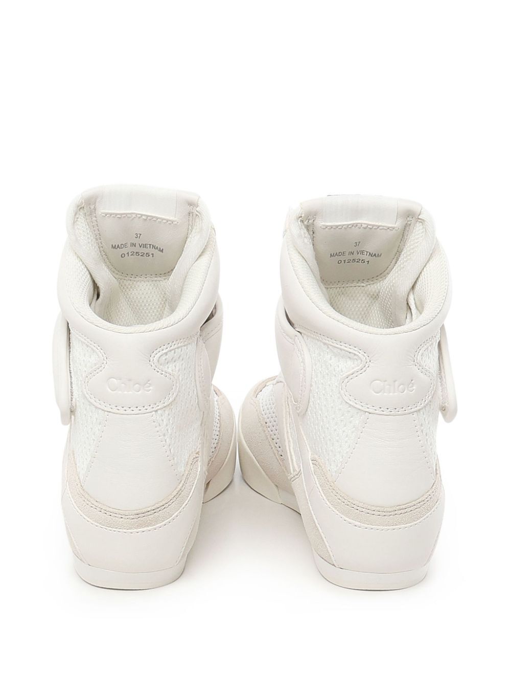 Chloe Women Mesh And Suede Kick High-Top Sneakers CHLOE
