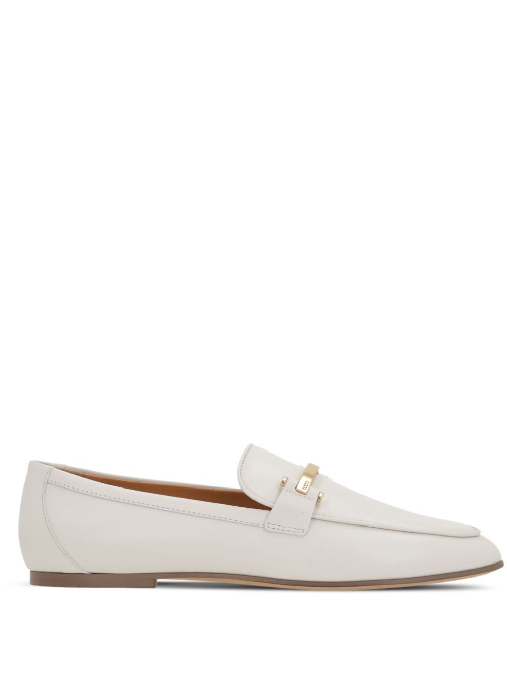 Tod's Women Branded Metal Bar Leather Loafers TOD'S