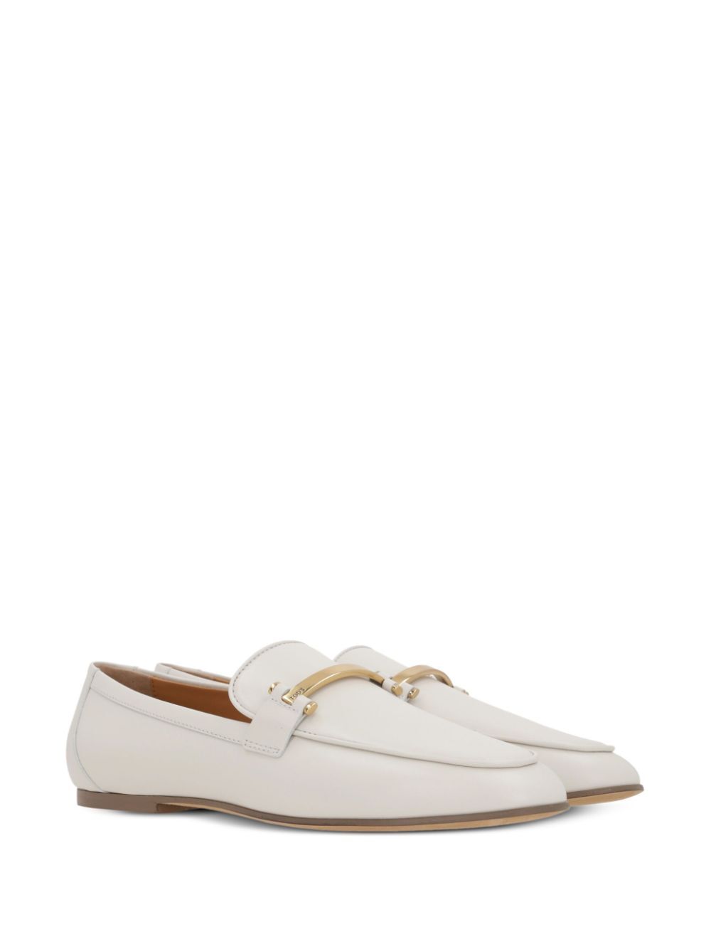 Tod's Women Branded Metal Bar Leather Loafers TOD'S