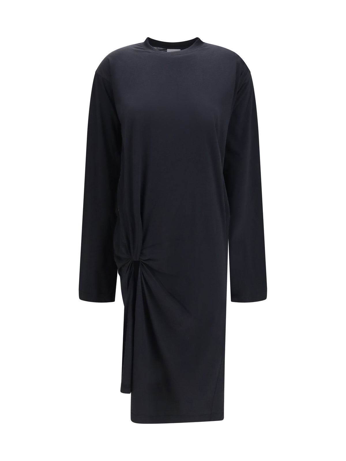 Balenciaga Women Twisted-Knot Cotton Dress BALENCIAGA