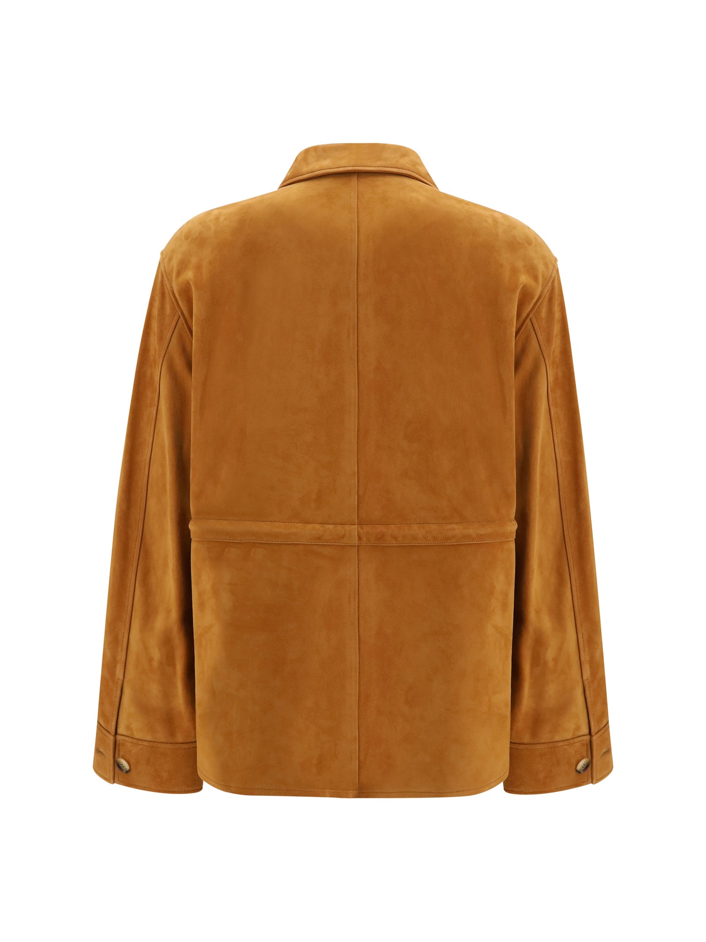 Loewe Women Suede Goat Leather Workwear Jacket LOEWE